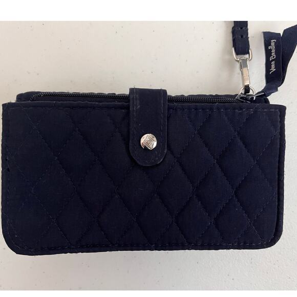 Vera Bradley Tech RFID Smartphone Wristlet Protection Classic Navy - Picture 2 of 10
